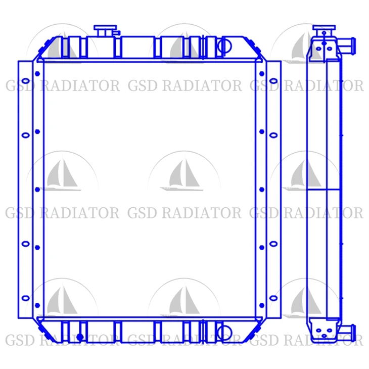 Yüksek kaliteli Hitachi Excavator Ex 200-1 RX2000 Radyatör 4204914