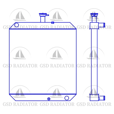 Shanzhong Zhongyou Excavator JCM GC88 Radyatör